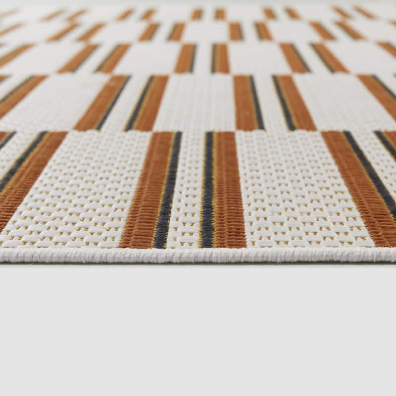 Gerome Striped Indoor/Outdoor Area Rug