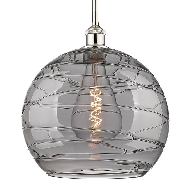 Innovations Lighting 616-1S 15 14 Athens Deco Swirl Pendant Athens - Polished Nickel