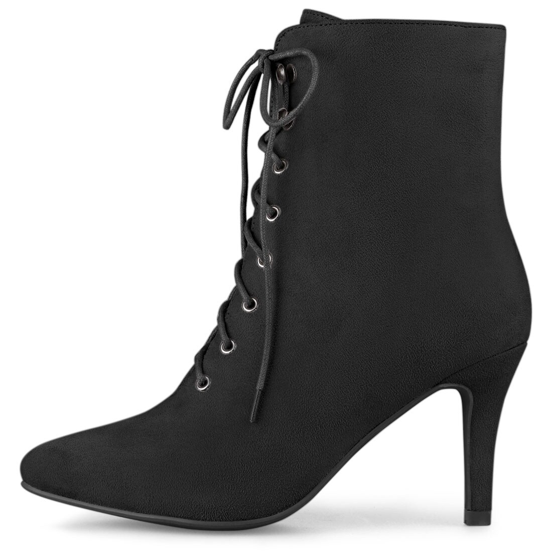 lace up stiletto ankle boots