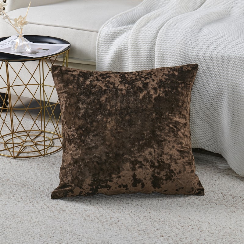 Rancho Crushed Velvet Throw Pillow Cover Set, NO INSERT
