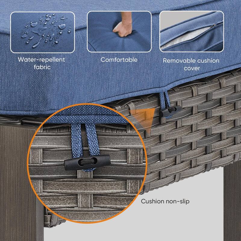 High Back Outdoor Furniture with Thick Cushion