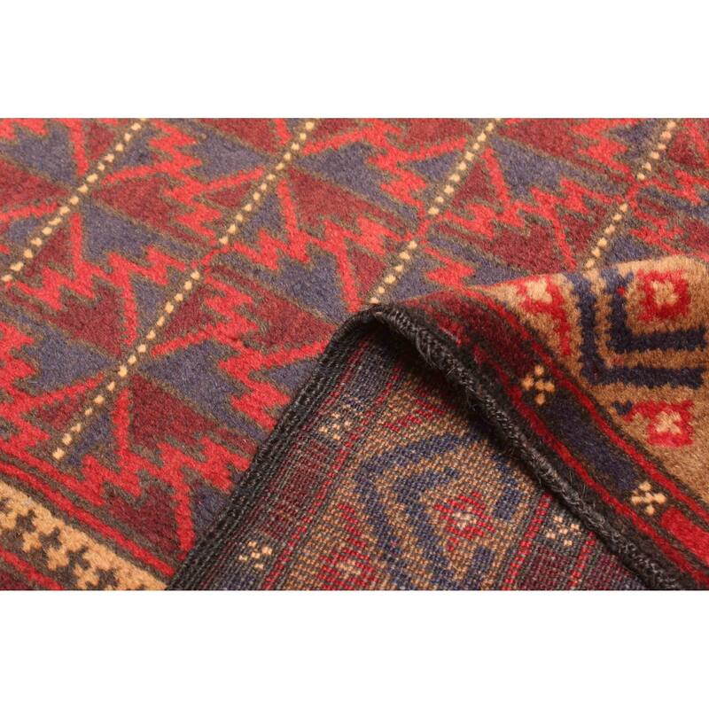 ECARPETGALLERY Hand-knotted Teimani Dark Navy Wool Rug - 2'10 x 4'5