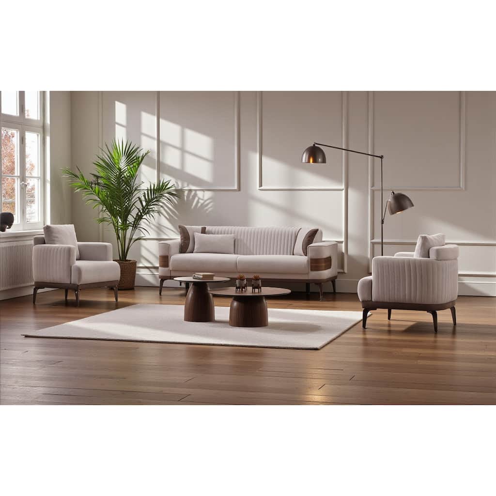 Silvara 3 Pieces Living Room Sets 1 Sofa 2 Chair