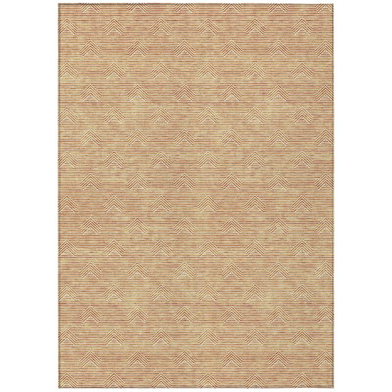 HomeRoots Geometric Transitional Rectangle Outdoor Rug