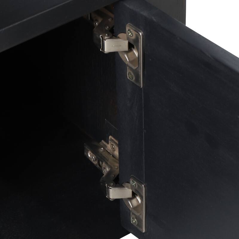 Acacia Wood Nightstand Bedside Cabinet Small Side Table