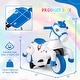 preview thumbnail 19 of 25, Gymax 12V Kids Ride on Unicorn Toy w/ Training Wheels Music One-button