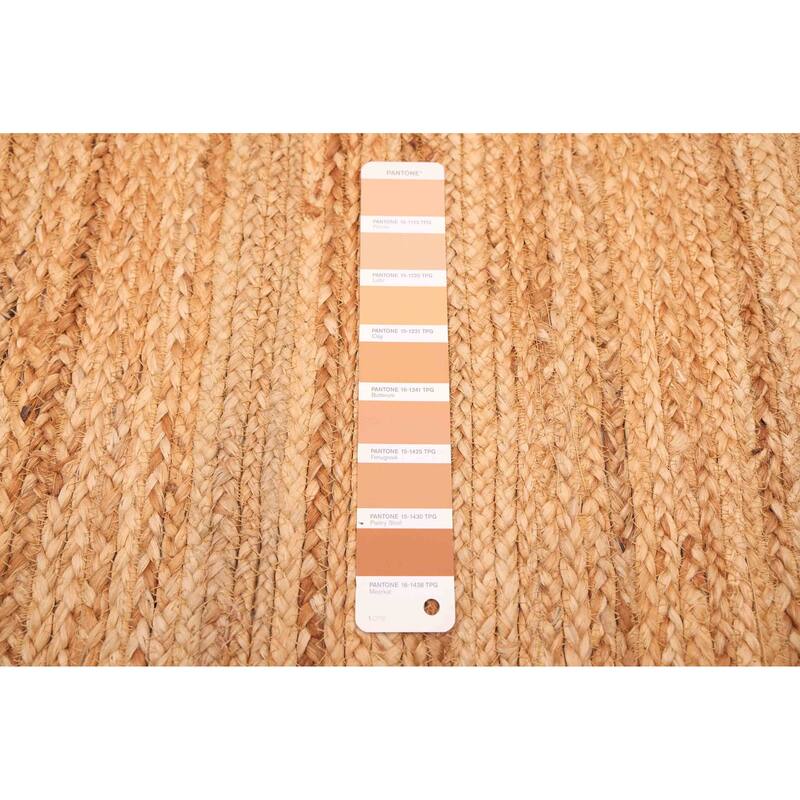 ECARPETGALLERY Flat-Weave Palas Denizli Tan Jute Rug - 5'3 x 7'10