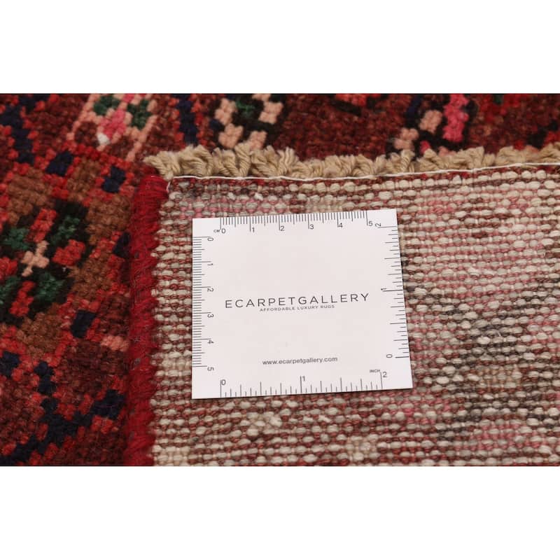 ECARPETGALLERY Hand-knotted Andelz Red Wool Rug - 3'10 x 13'3