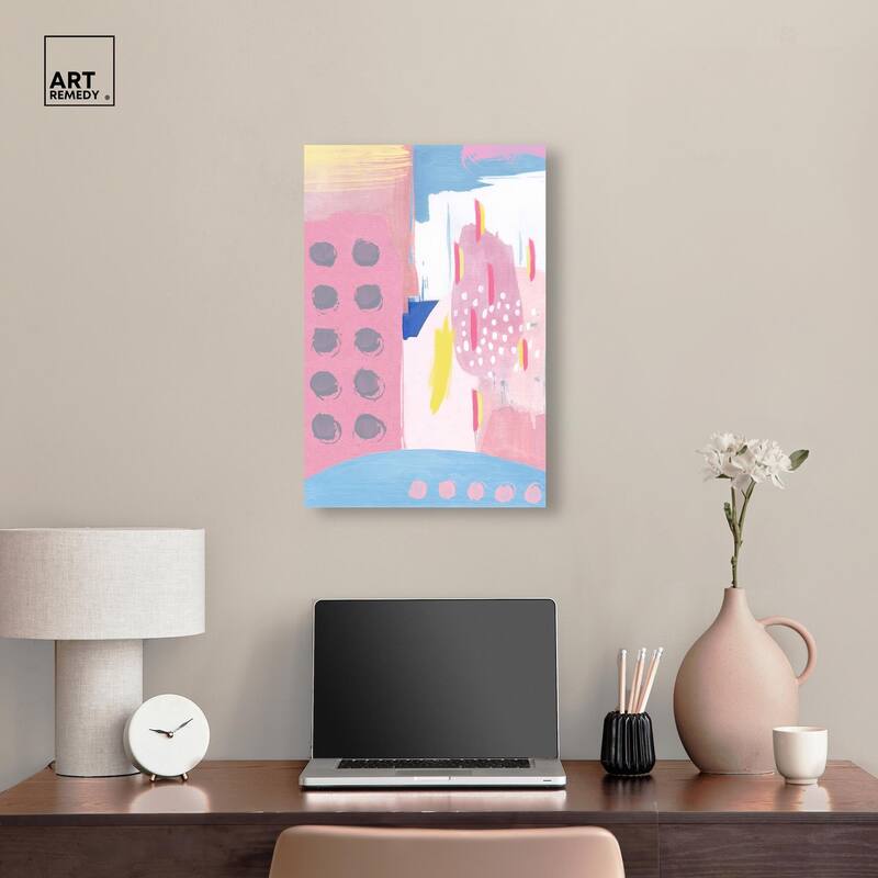 Doll Memories - Pretty blue Canvas by Art Remedy, Gallery Wrapped