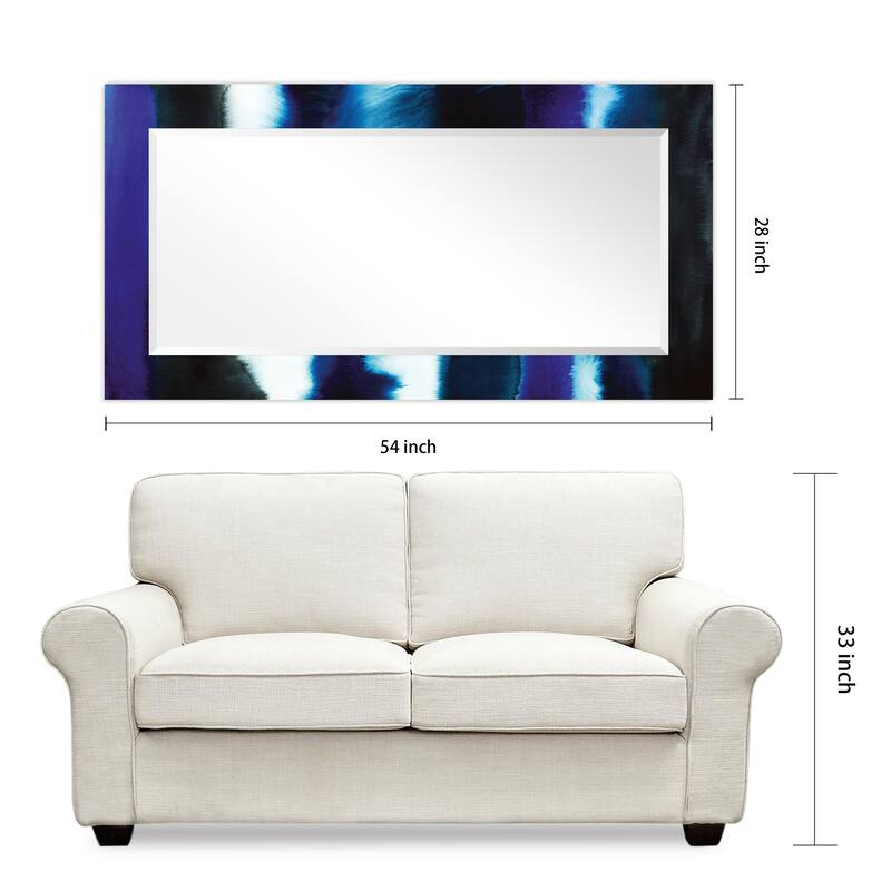 Abstract Rectangular Beveled Wall Mirror, Leaner,Large Mirror, Bathroom Mirror,Cheval Mirror,Ready to Hang