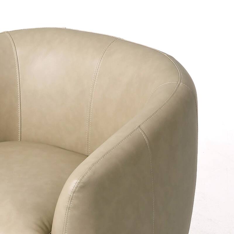 Upholstered Swivel Barrel Chair