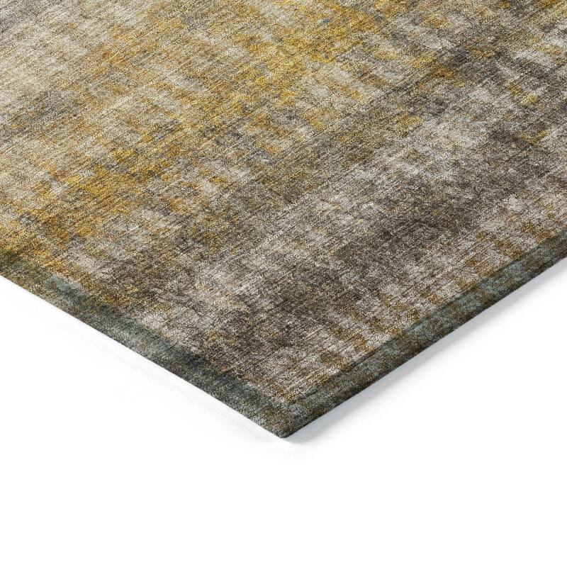 Machine Washable Indoor/ Outdoor Ombre Stripes Chantille Rug