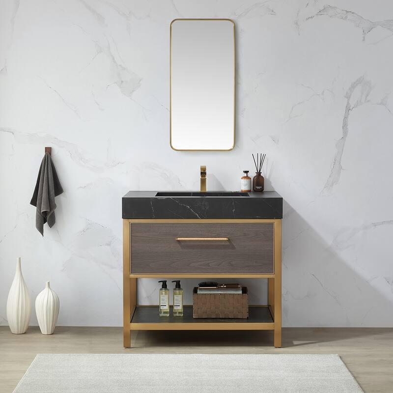 Mutriku Rectangle Aluminum Framed Wall Mount Mirror