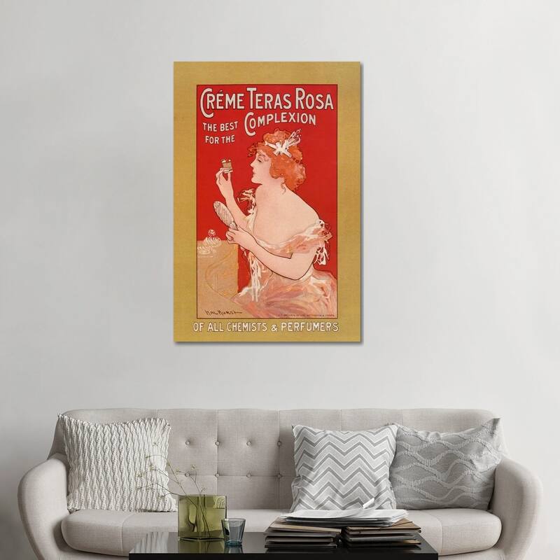 iCanvas "Vintage Ad Poster" by Unknown Artist Canvas Print - 48x32x1.5