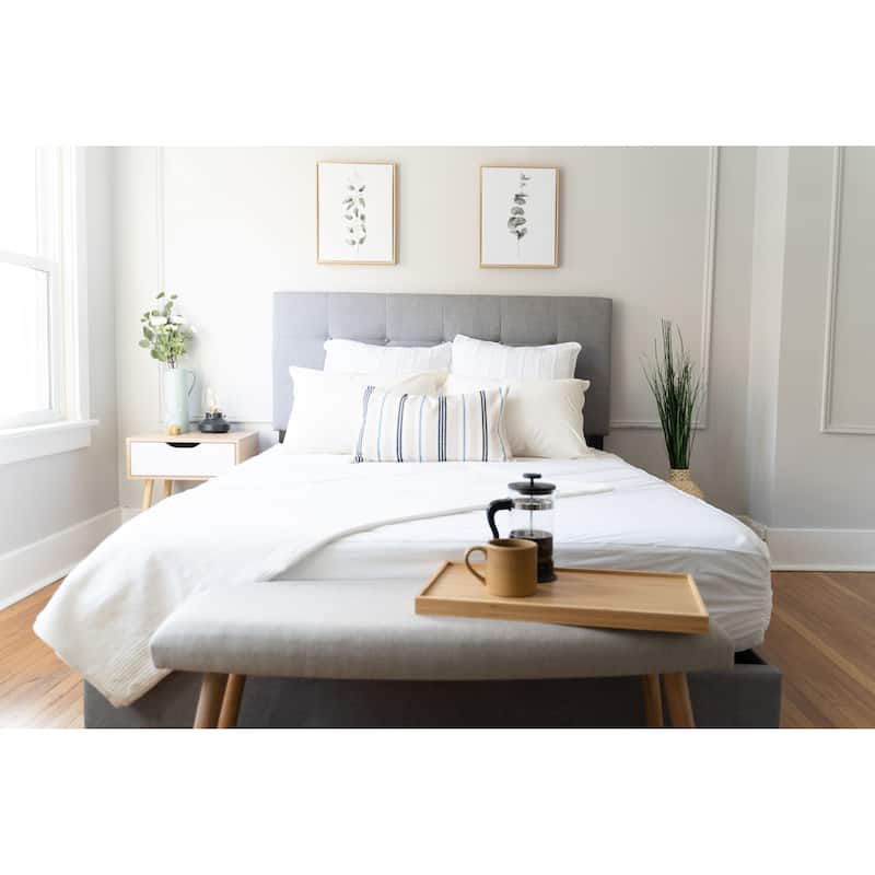 AllerEase Ultimate Temperature Balancing Zippered Mattress Protector - White - Queen