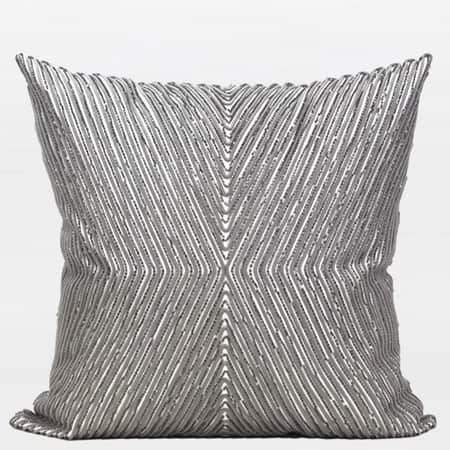 Shop G Home Collection Luxury Gray Handmade X Shape Textured