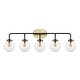 preview thumbnail 44 of 154, JONATHAN Y Bevin Contemporary Transitional Iron/Glass LED Vanity Light