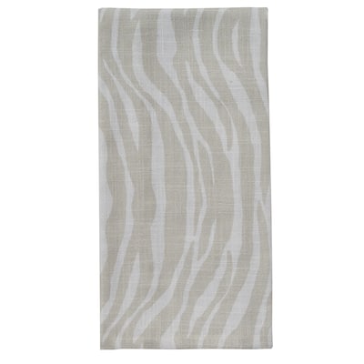 Split P Gray Zebra Printed Towel Set of 4 - 18" X 26"