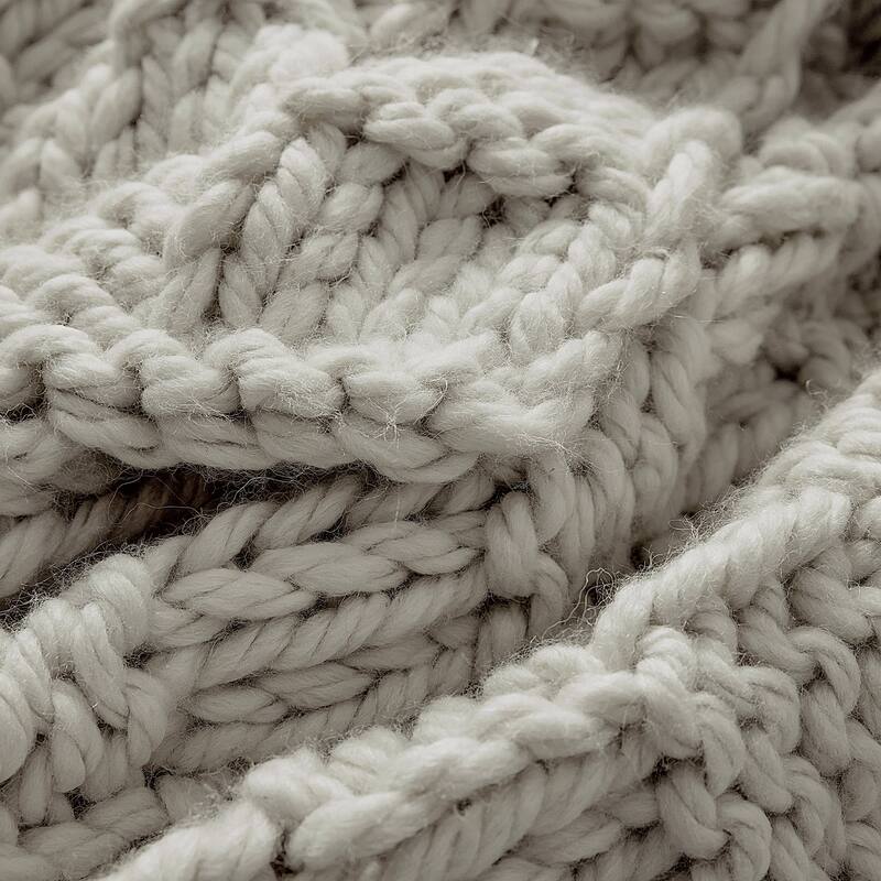 HiEnd Accents Chess Hand Knit Throw, 50"x60"