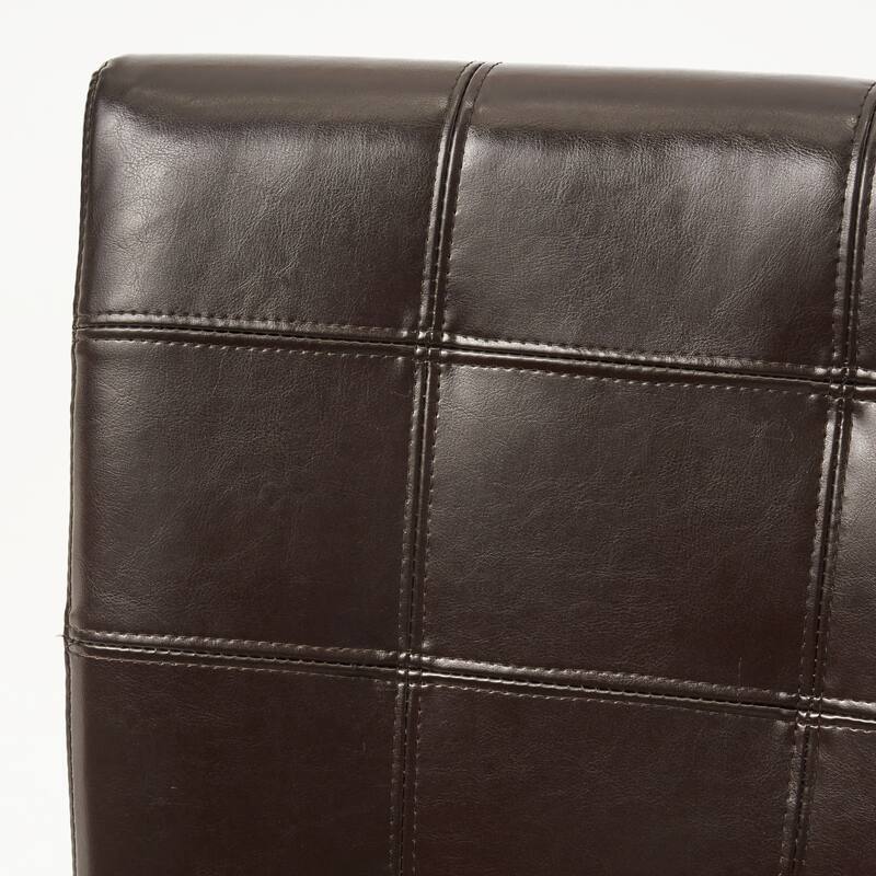 Modern Dining Chairs with Tufted Back, Ergonomic Design and Rubberwood Legs, for Dining Rooms, Set of 2