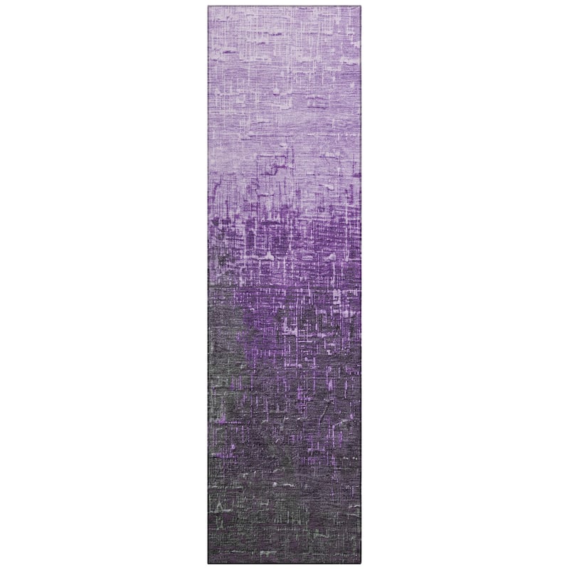 Machine Washable Indoor/ Outdoor Ombre Texture Chantille Rug