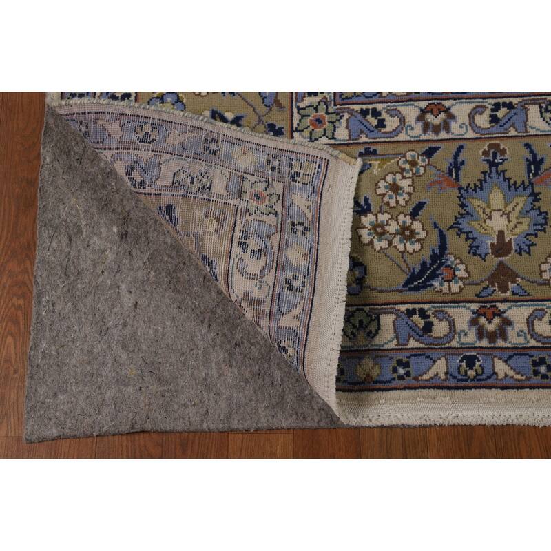 Traditional Kashan Persian Vintage Area Rug Handmade Wool Carpet - 8'0" x 12'3"