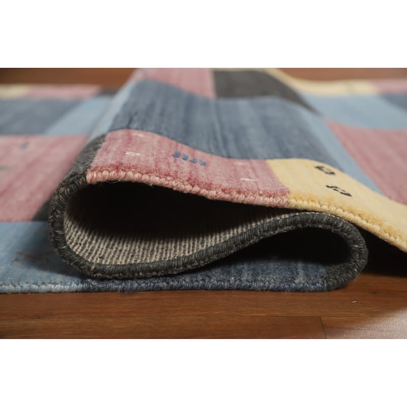 Gabbeh Indian Rug Hand-Knotted Wool Carpet - 5'5" x 7'9"