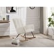 preview thumbnail 7 of 16, Upholstered Lounge Chair Rocking Chair with High Backrest, for Nursing Baby, Reading