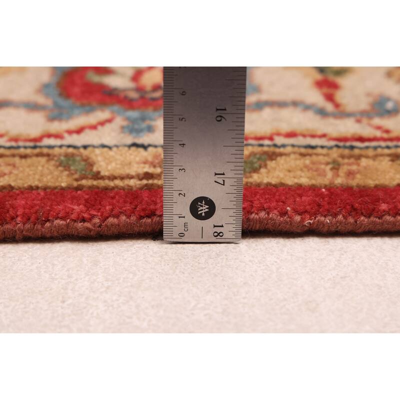 ECARPETGALLERY Hand-knotted Finest Oushak Red Wool Rug - 5'0 x 6'11