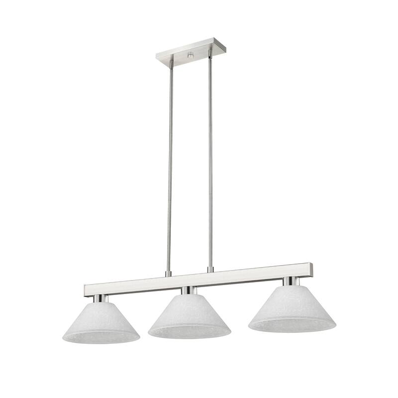 Cobalt 3 Light Billiard in Brushed Nickel - Brushed Nickel - N/A