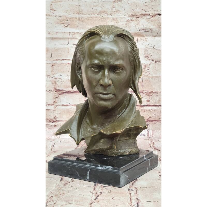 Nicolas Cage Bronze Bust Sculpture By Mavchi – Limited Edition Numbered