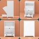 preview thumbnail 8 of 35, Roomfitters Dog Feeding Station with 2 Elevated Dog Bowls, Tilt Out Pet Feeding Cabinet Station