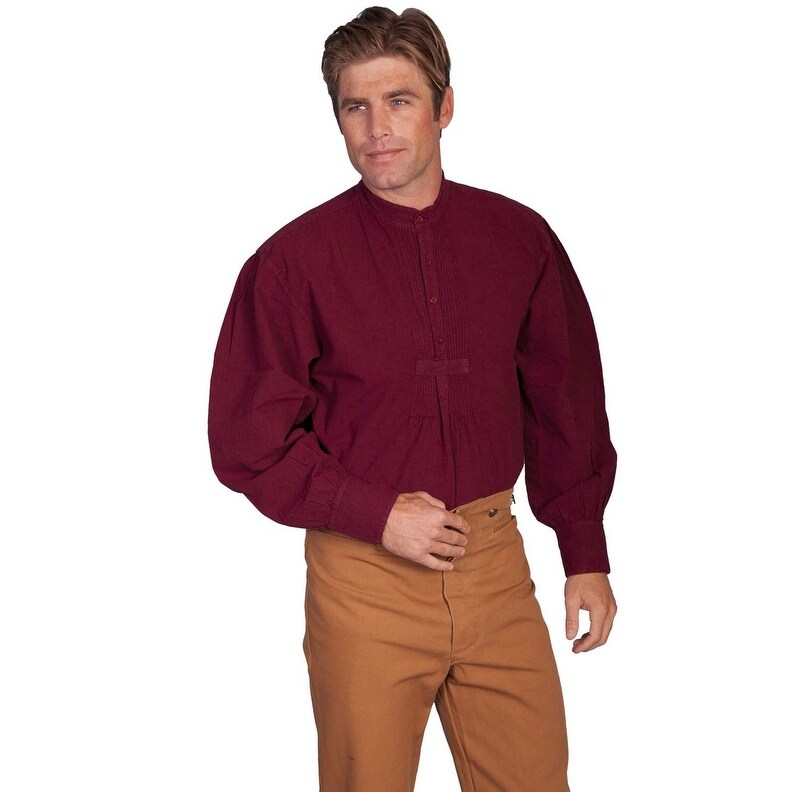 Shop Scully Western Shirt Mens Range Wear Long Sleeve Pullover