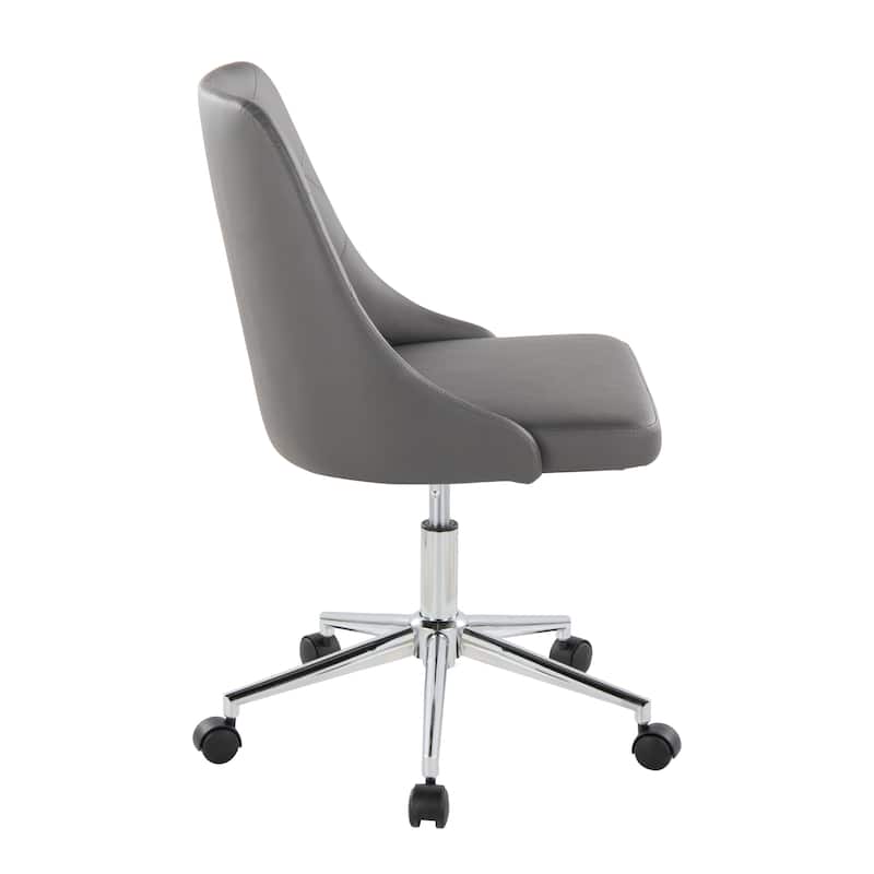 Silver Orchid Ockelbo Adjustable Office Chair with 5-Star Caster Base