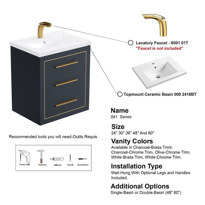 LaLa 24" Single Vanity Set