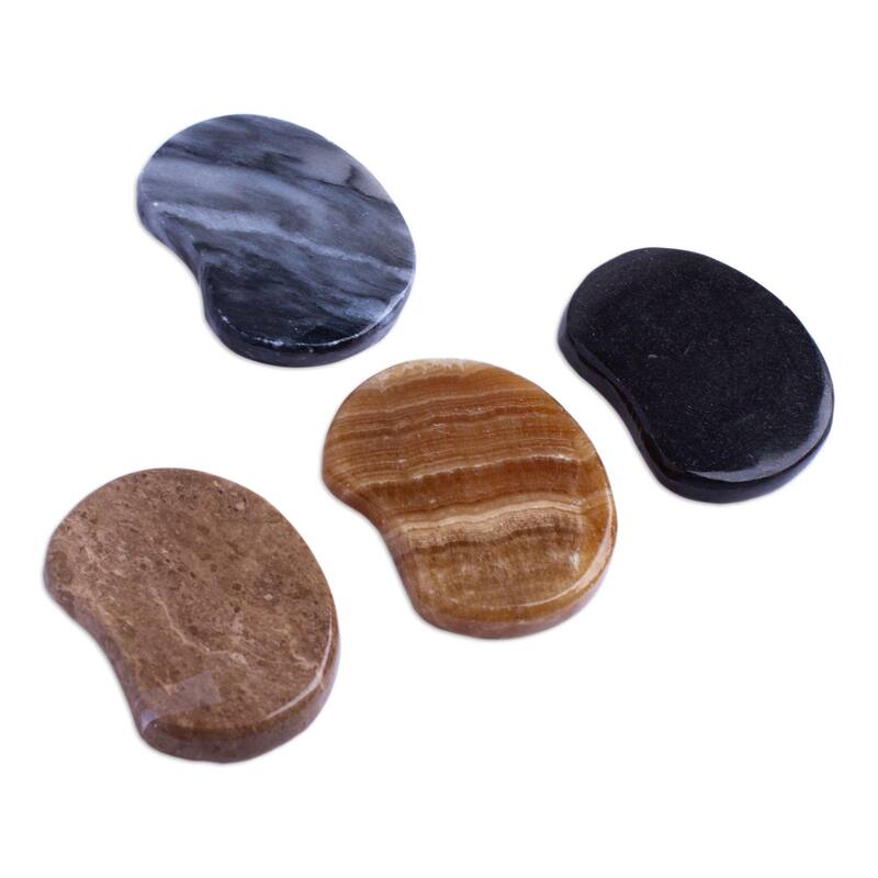 Novica Handmade Growth Amulet Stress-Relieving Stones (Pair)
