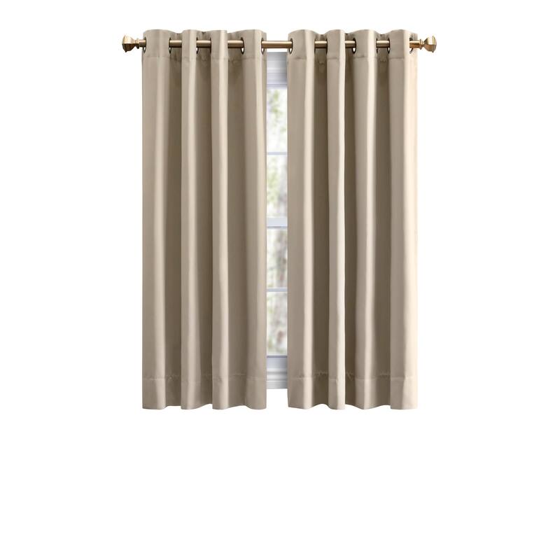 Ultimate Blackout 36-inch Short Length Grommet Curtain Panel - 56"w x 36"l