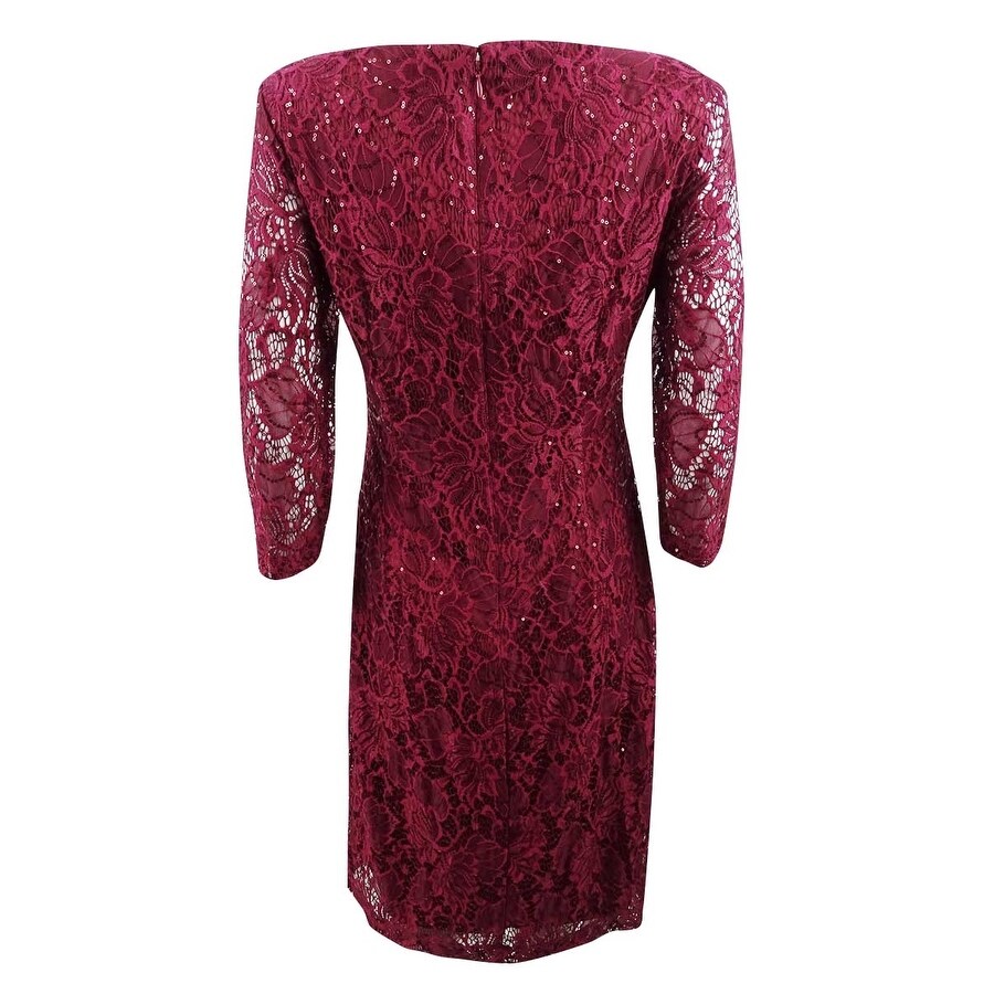wine sheath dress