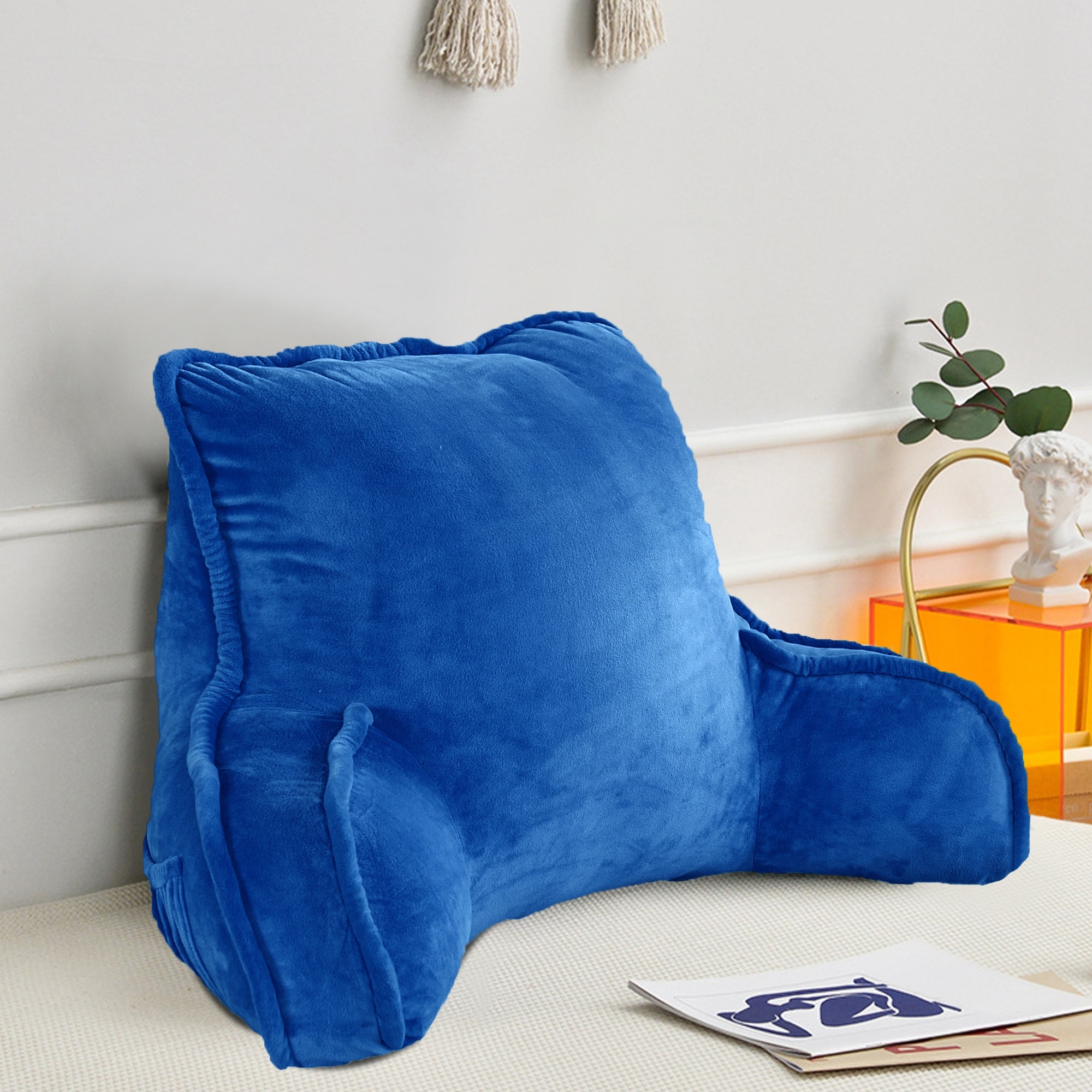 Super soft Lounger Need Assembly Bedrest Reading Pillow On Sale