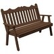 preview thumbnail 17 of 16, Pine 4' Royal English Garden Bench Mushroom Stain
