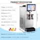 Commercial Slushy Machine, 8L / 2.1 Gal Single Bowl, Cool and Freeze Modes, 1050W Stainless Steel Frozen Drink Maker