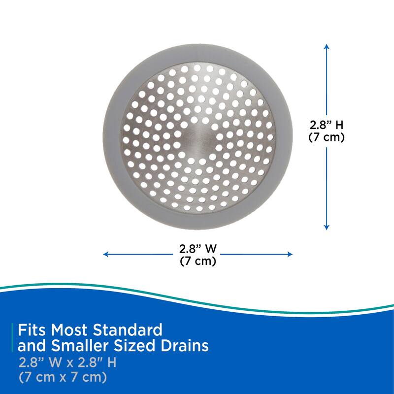 Kenney Rust-Proof Bathtub and Shower Drain Cover, 2.8" Diameter