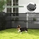preview thumbnail 11 of 10, Costway 2/4 PCS Air Conditioner Fence Panels with Metal Ground Stakes
