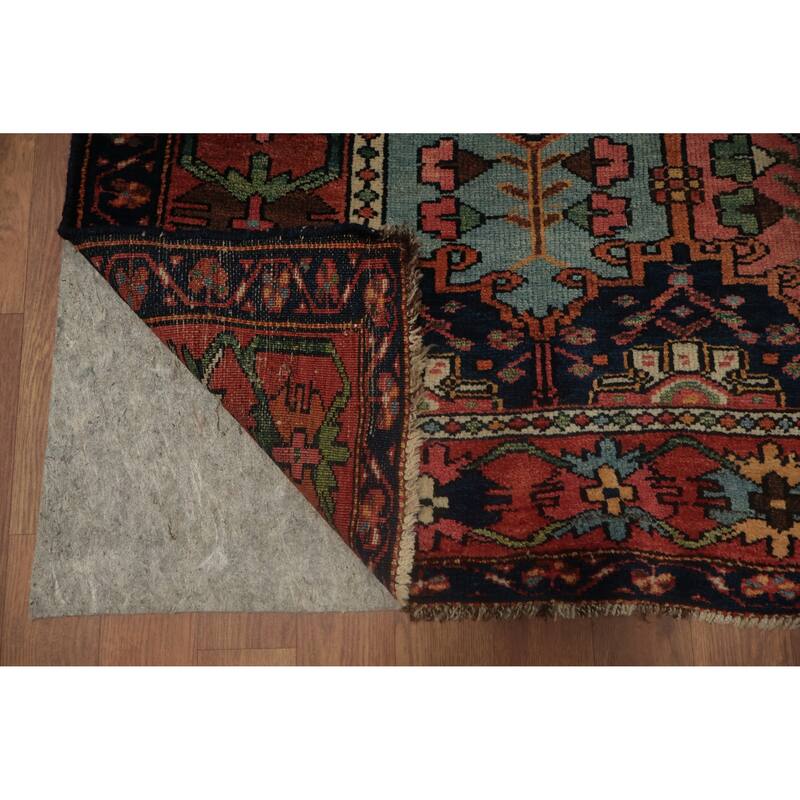 Hand Knotted Oriental 100% Wool Carpet Traditional All-Over Oranges & Rust Bakhtiari Area Rug - 9' 6'' X 5' 3''