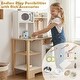 preview thumbnail 18 of 16, Costway Play Kitchen with Chalkboard Microwave Stove Dish Rack Faucet - See Details