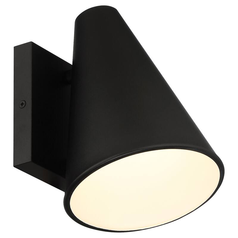 Access Lighting Solano Outdoor LED Wall Mount - Square Backplate - Cone Shade