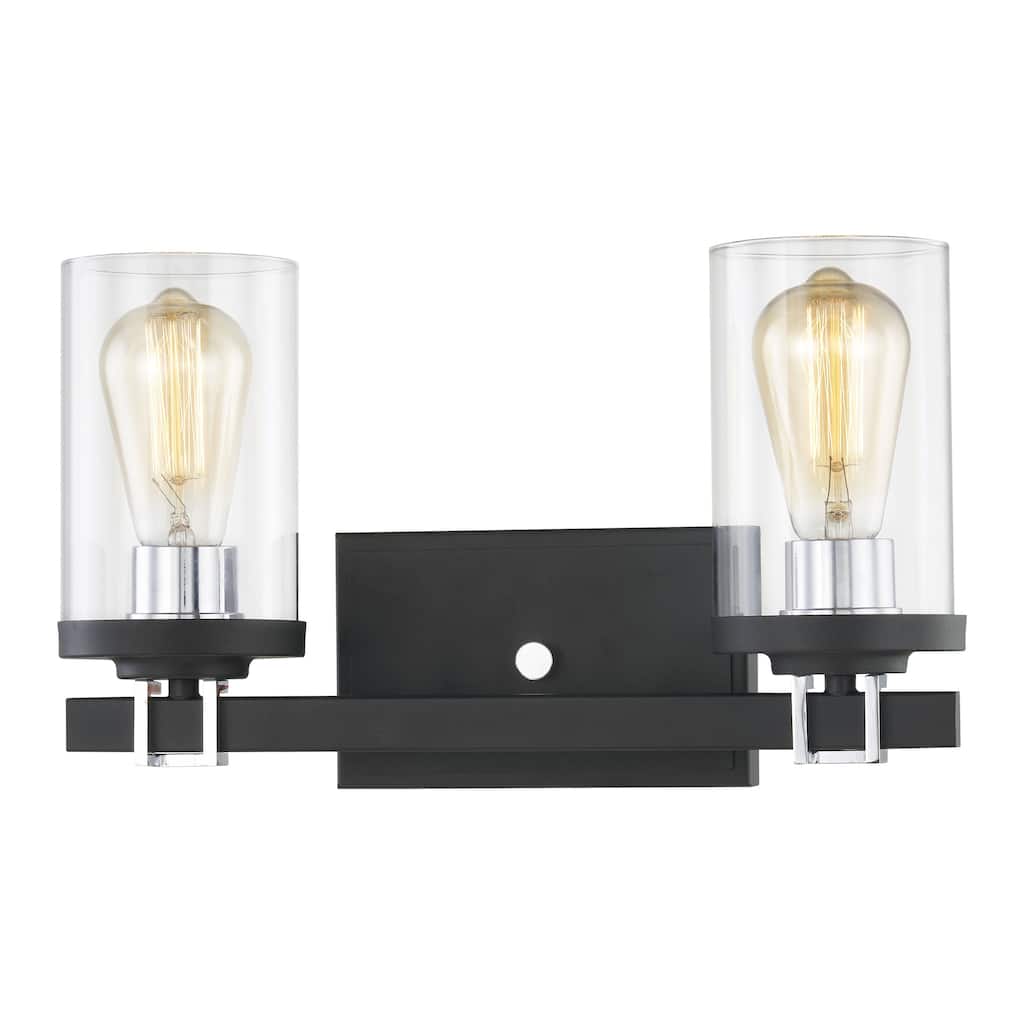 Holdfast 15-inch Wide 2-Light Vanity Light in Charcoal