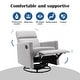 preview thumbnail 21 of 49, Roomfitters Modern Upholstered Rocker Nursery Chair, Plush Seating Glider Swivel Recliner Chair, Beige