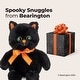 preview thumbnail 5 of 3, Ebony The Halloween Cat, 7 Inch Black Cat Plush, Halloween Stuffed Animal