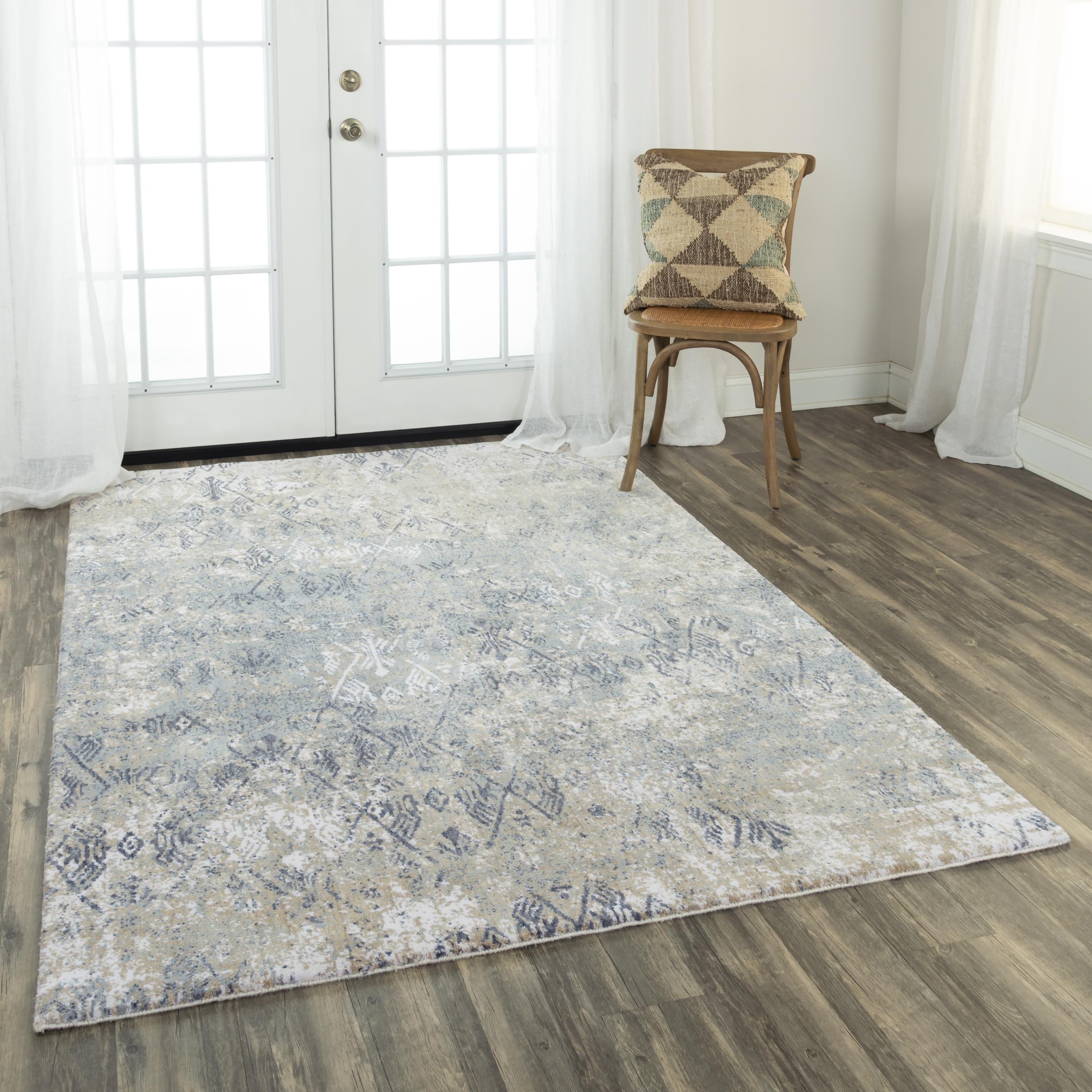 Alora Decor Elect Beige, Grey, and Black Geometric Rug